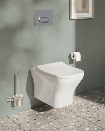 Подвесной унитаз безободковый Vitra Zentrum Square 7484B003-0075 без сиденья