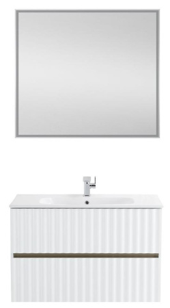 База под раковину Art&Max Еlegant AM-ELEGANT-900-2C-SO-BM-LED Белый матовый