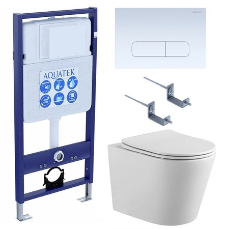 Комплект унитаза с инсталляцией  SET AQUATEK ВЕГА cmp-013