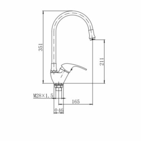 Смеситель для кухни с гибким изливом FASHUN A4403+A7251