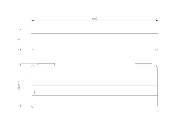 Полотенцедержатель с полкой WONZON & WOGHAND LOTTE, брашированное золото WW-8381A-BG