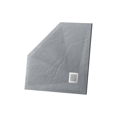 Душевой поддон из искусственного камня (90х90) Vincea VST-4SP9090G серый