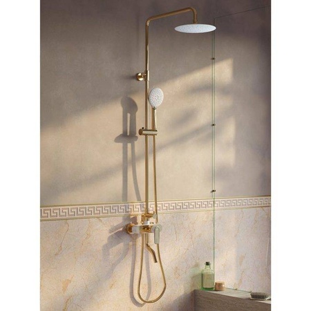 Душевая система IDDIS Cloud CLOWG00i06, золото/белый