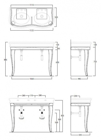 Деревянная структура Simas Lante LAM120 bi