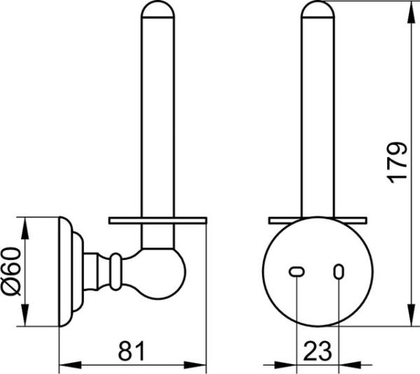 Держатель запасного рулона Keuco Astor 02163 010000 (02163010000) хром