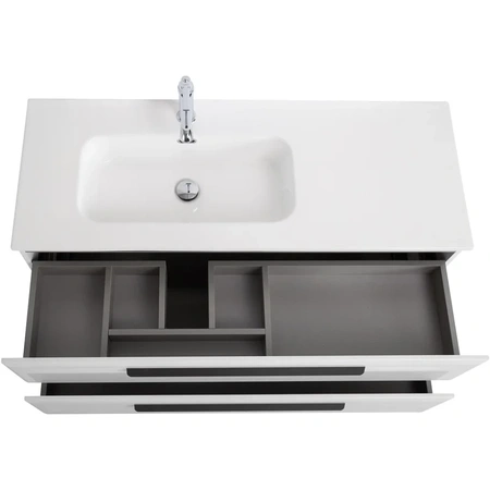 Тумба под раковину Cezares ECO-CER-N-1200-2C-SO-BL-L Bianco Lucido без ручек