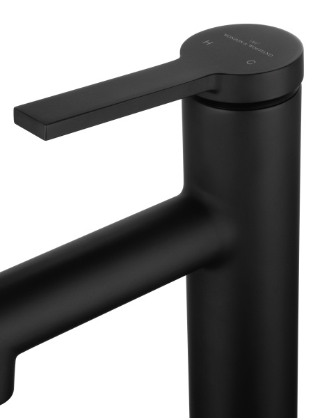 Смеситель для раковины с функцией полоскания WONZON & WOGHAND, черный матовый WW-H1017-MB
