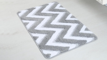 Коврик для ванной Fixsen River  серый 50х80 см.  FX-5004K