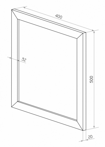 Зеркало (40x50) Continent Турин Б012