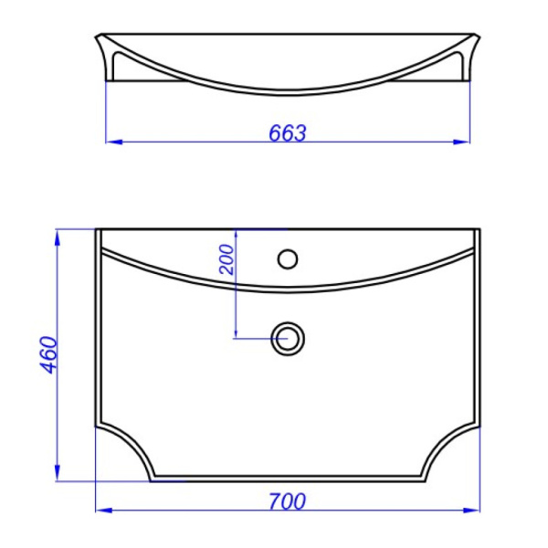 Раковина Aqwella LaDonna LAD.07.04.D,белая