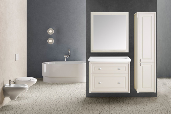 Тумба под раковину ASB-Woodline   Кастелло 100 12060 (бежевый)