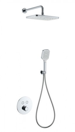 Душевая система с термостатом встраиваемая WONZON & WOGHAND, хром WW-D2017-A-CR