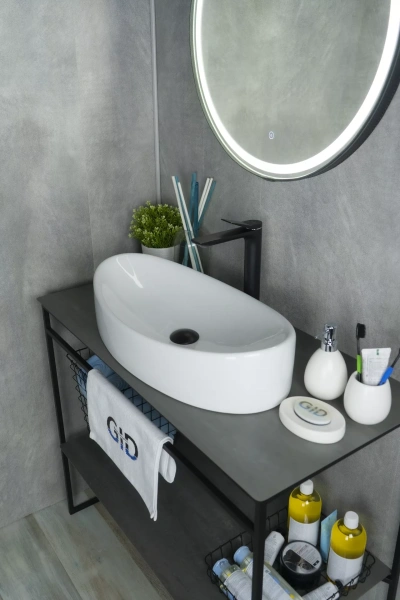 Раковина накладная (66х34,5) Gid Tr4898