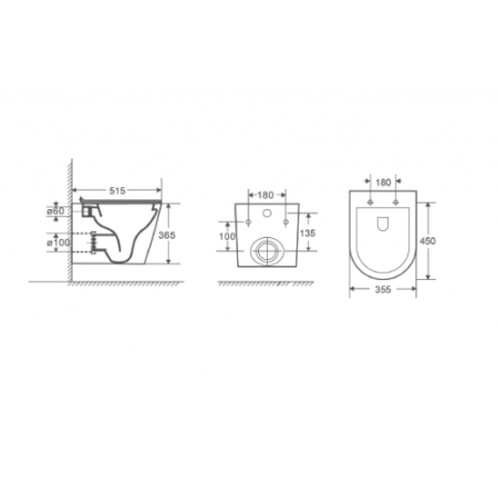 Комплект унитаза с инсталляцией D&K Venice DS1022502