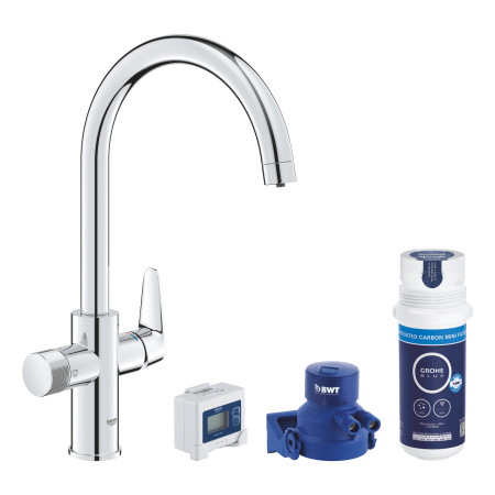 Стартовый комплект с угольным фильтром GROHE Blue Pure StartCurve 30593000, хром
