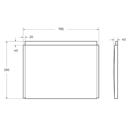 Боковая панель для акриловой ванны с крепежом CEZARES EM-F-80-SP-W37