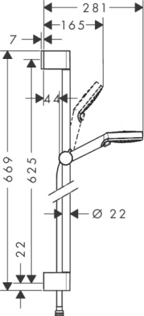 Душевой гарнитур Hansgrohe Crometta Vario 26532400