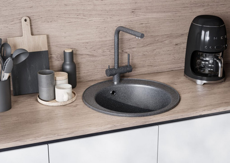 Кухонная мойка Aquaton Шелли 50 1A734732SS210 графит