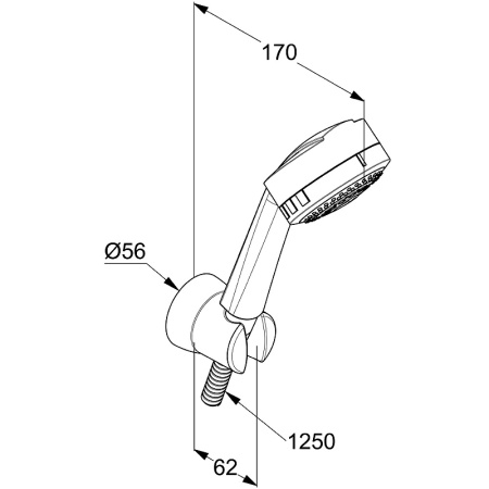 Душевой набор Kludi Zenta 6075005-00