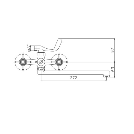 Смеситель для ванны Cron CN2224