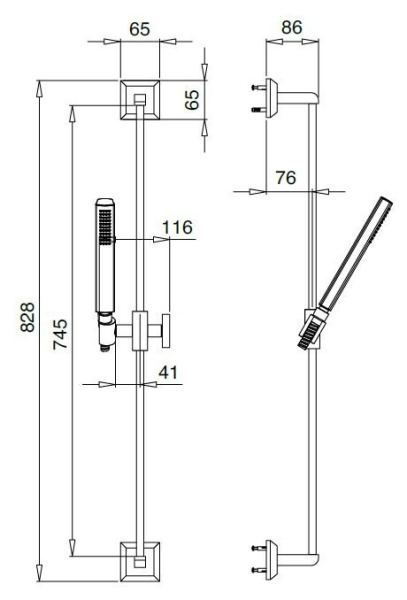 Душевой гарнитур Cezares LEGEND-SD-03/24