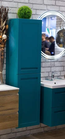 Пенал подвесной Art&max AM-Platino-1500-2A-SO-TM Бирюзовый матовый