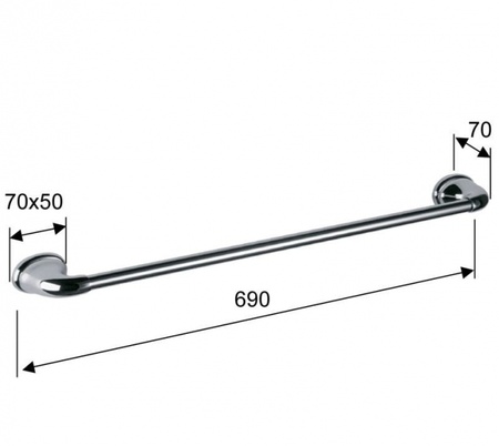 Полотенцедержатель настенный Daniel Revival REPS975 br 63