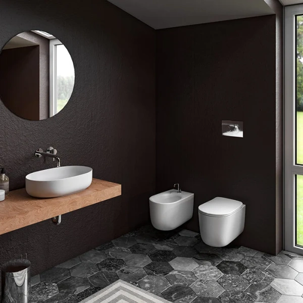 Крышка-сиденье для унитаза Kerasan Nolita 539130 Slim микролифт, белый матовый