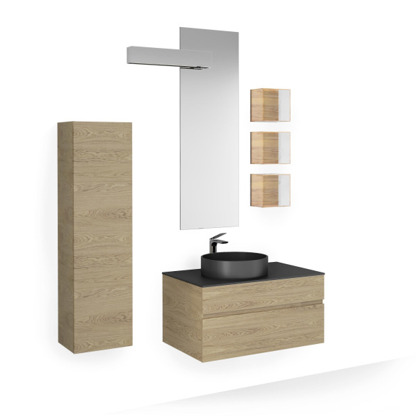 Тумба RAVAL Decent 80 подвесная Дуб сонома Dec.01.80/P/DS/RL