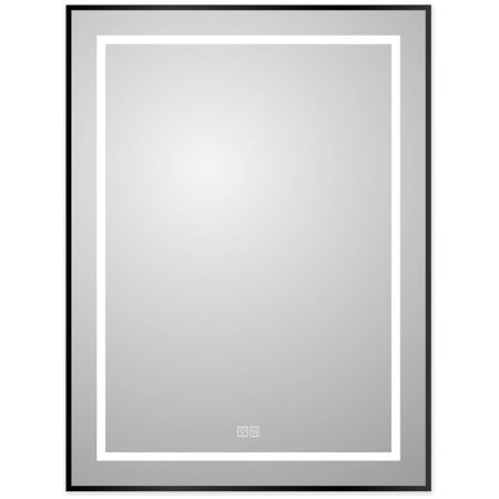 Зеркало (60х80) BelBagno Kraft SPC-KRAFT-600-800-LED-TCH-WARM-NERO с подсветкой