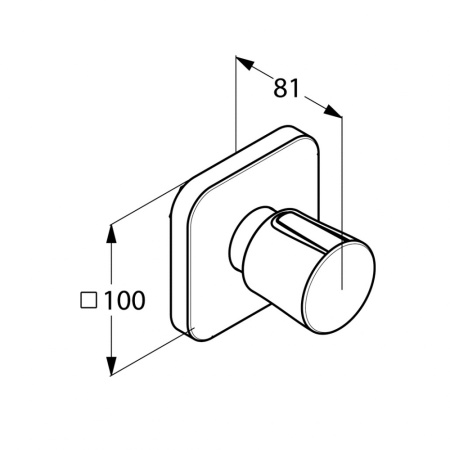 Встраиваемый вентиль Kludi E2 498150575