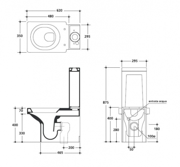 Унитаз Kerasan Cento 3522bi