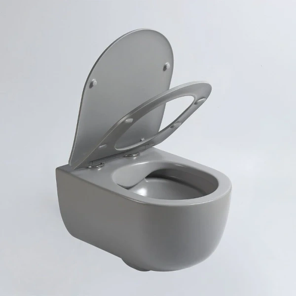 Унитаз подвесной Vincea Evo VT1-34SMG безободковый, серый