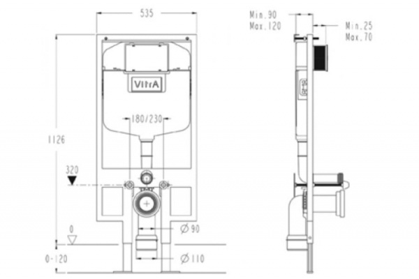 Система смыва  VITRA  740-5800-01
