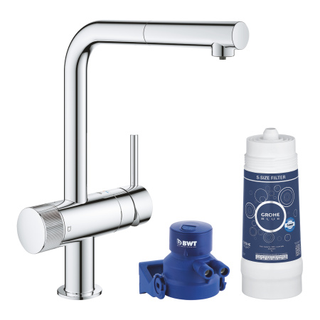 Смеситель для кухни Grohe Blue Pure Minta c фильтром 119706  хром