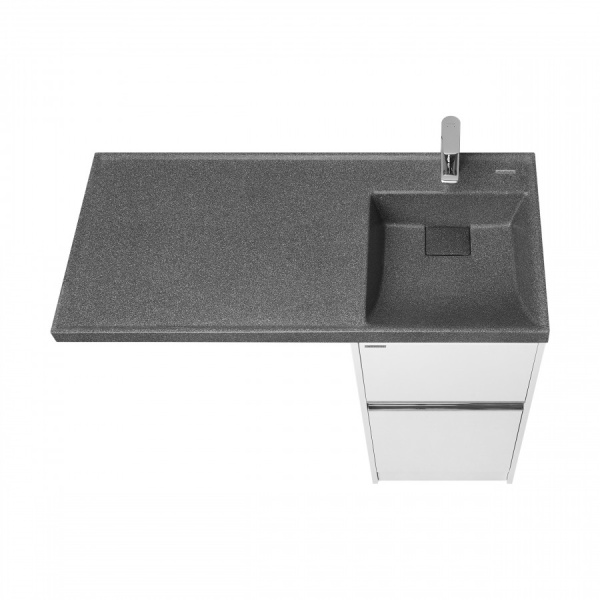 Тумба с раковиной Aquaton Лондри 40 1A2360K3LH010 правая