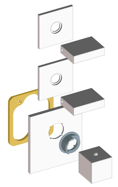 Термостат для ванны на 2-4 потребителя Bossini Outlets Z033203.030 хром