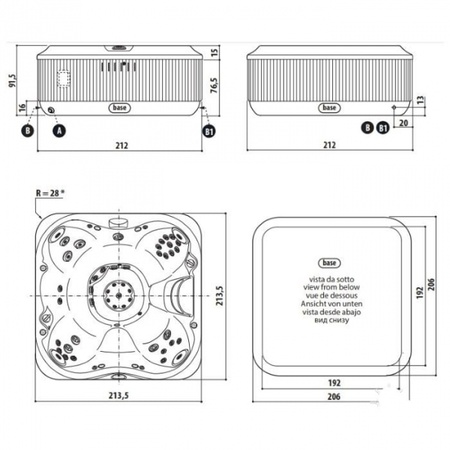 Бассейн с гидромассажем Jacuzzi Premium 944496931