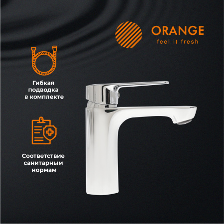 Смеситель для раковины однорычажный Orange Sofi 2.0 M46-021cr хром