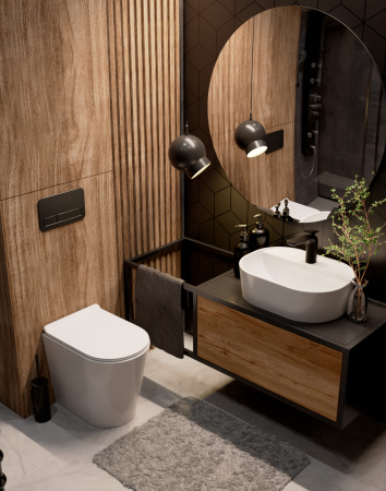 Унитаз приставной безободковый  AQUAme AQM3001