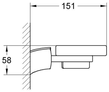 Держатель мыльницы Grohe Taron 40165 000 (40165000)