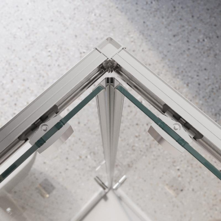 Душевой уголок BelBagno Luce LUCE-AH-2-100/80-C-Cr