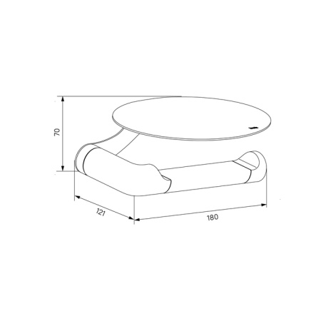 Бумагодержатель с овальной полкой IDDIS Noa белый матовый (NOAWT00i43)