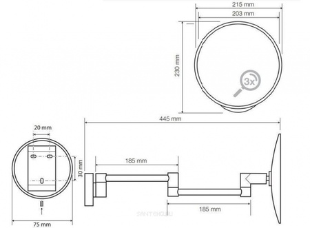 Косметическое зеркало Bemeta 116301522