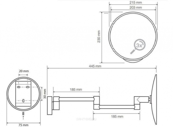 Косметическое зеркало Bemeta 116301522
