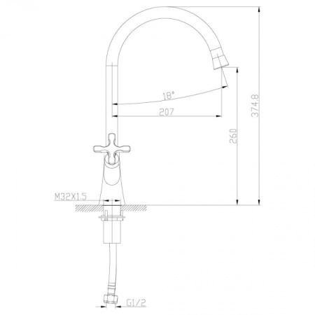 Смеситель для кухни Lemark Duetto LM5704C