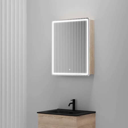 Зеркало-шкаф с подсветкой Sancos Mirror (59х74) MI60EG