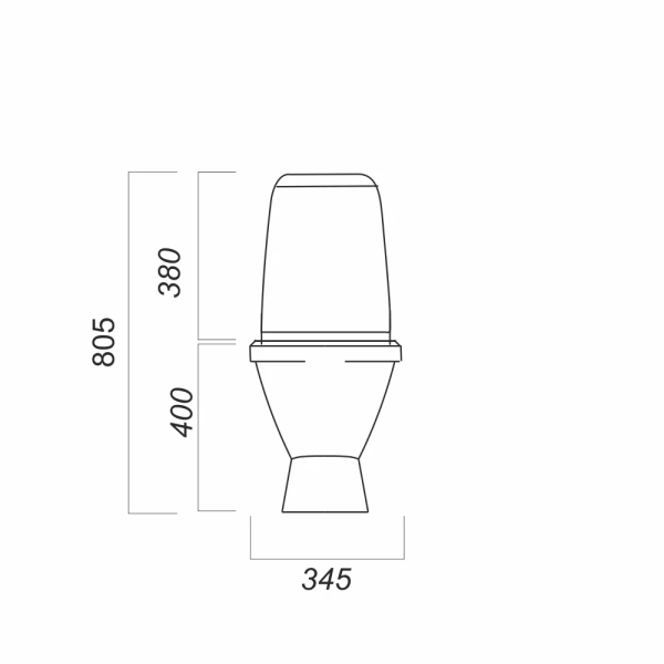 Унитаз-компакт Sanita Кама KMASACC01090211