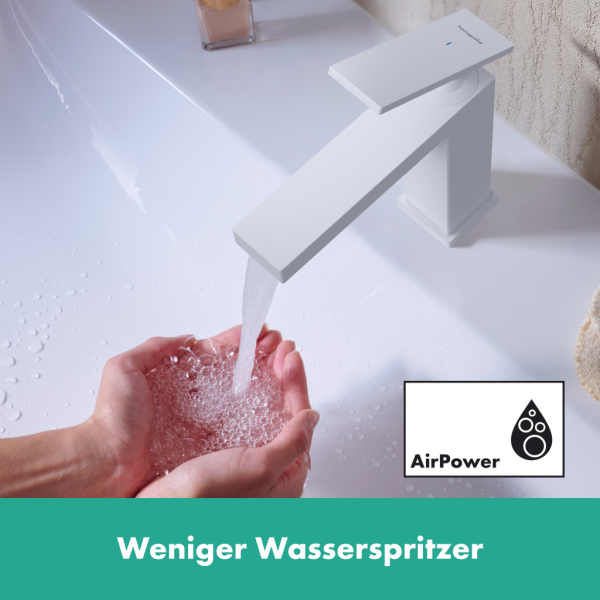 Кран для холодной воды без донного клапана Hansgrohe Tecturis E 73013700 белый матовый