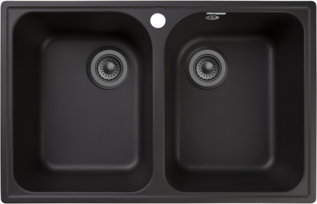 Кухонная мойка GranFest Quartz 15, 15 черный